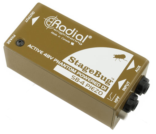 Radial Radial StageBug SB-4 Piezo Compact Active Piezo Pickup DI Direct Box