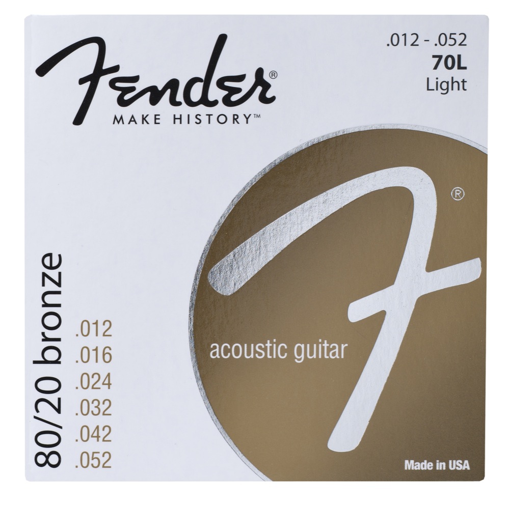 Fender Fender 80/20 Bronze Acoustic Guitar Strings (12-52)