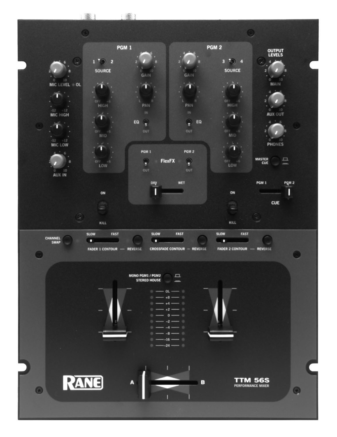 Rane Rane TTM-56S Performance Series DJ Mixer, 2-Channel