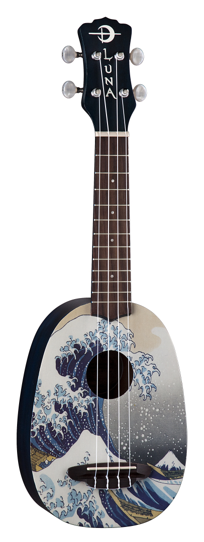 Luna Luna UKEGWS Soprano Great Wave Ukulele (with Gig Bag)