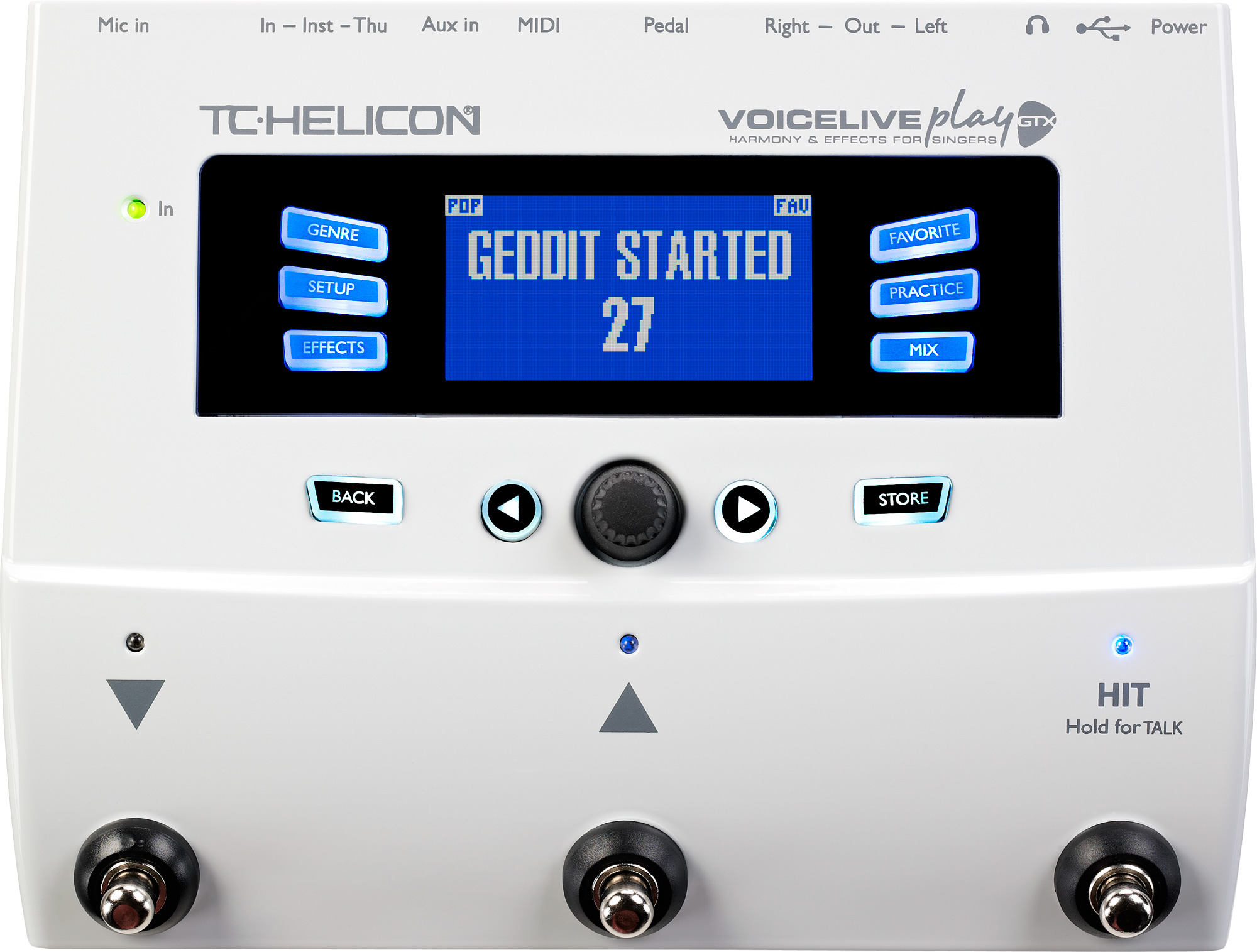 TC Electronic and TC-Helicon TC Helicon VoiceLive Play GTX Guitar Vocal Effects Harmony Pedal