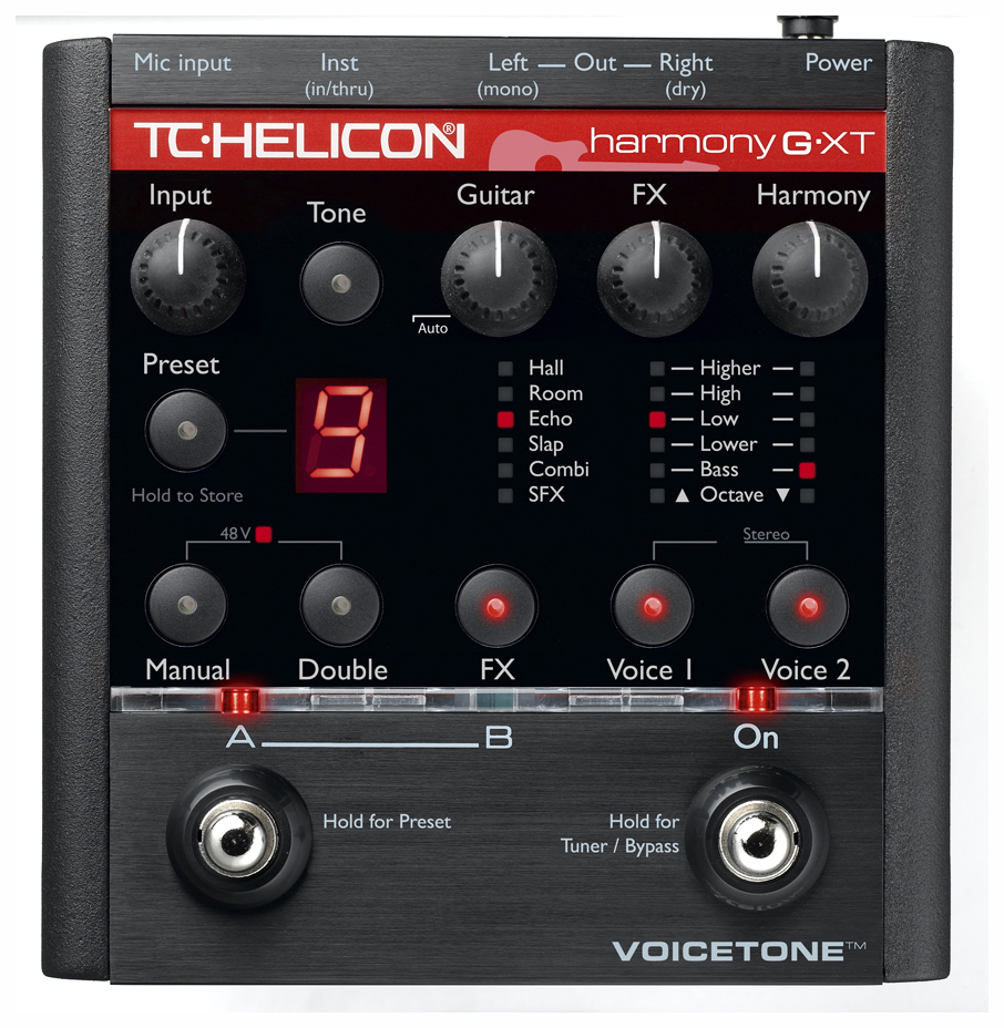 TC Electronic and TC-Helicon TC-Helicon VoiceTone Harmony-G XT Vocal/Guitar Processor