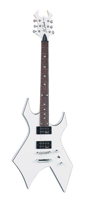 BC Rich B.C. Rich Revenge Warlock Electric Guitar, Flat-Top - White