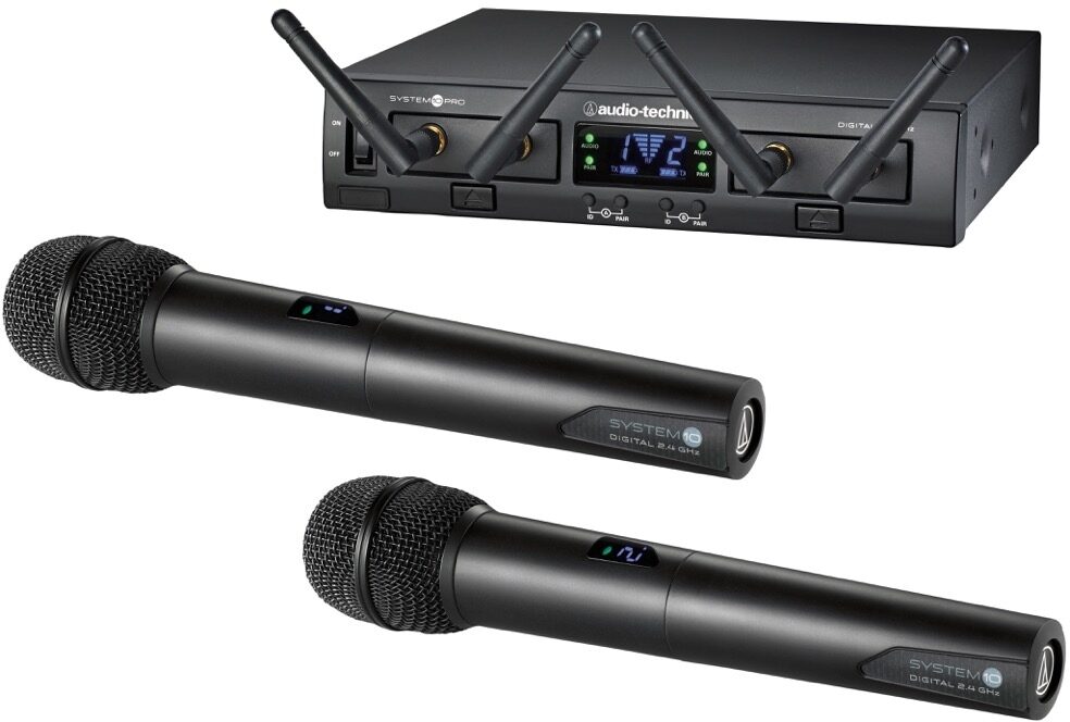 AudioTechnica ATW1322 Digital Dual Wireless Handheld Mic System