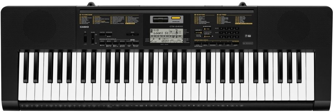 Casio CTK-2400 Portable Electronic Keyboard, 61-Key