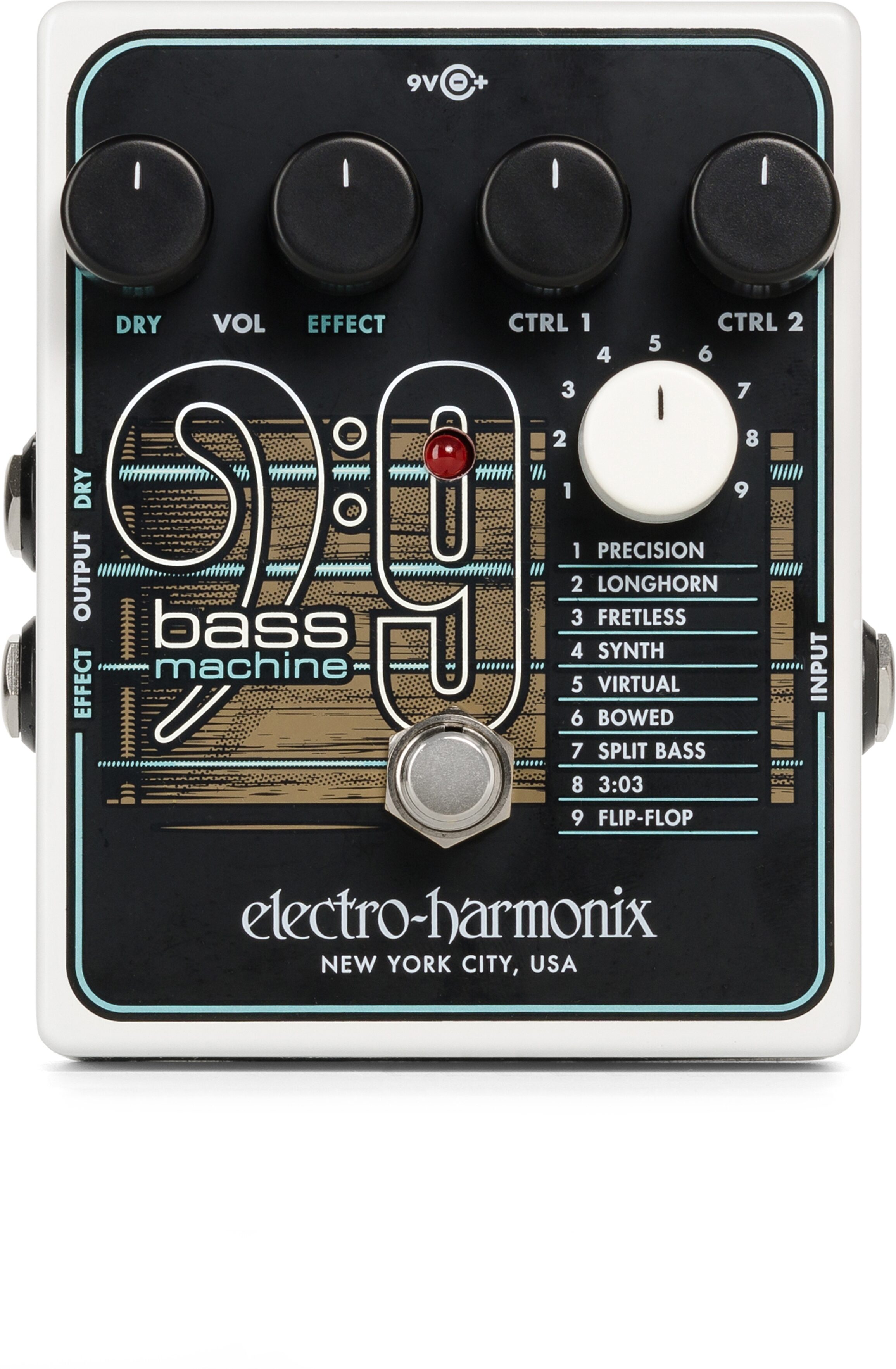 ElectroHarmonix BASS9 Bass Emulator Pedal