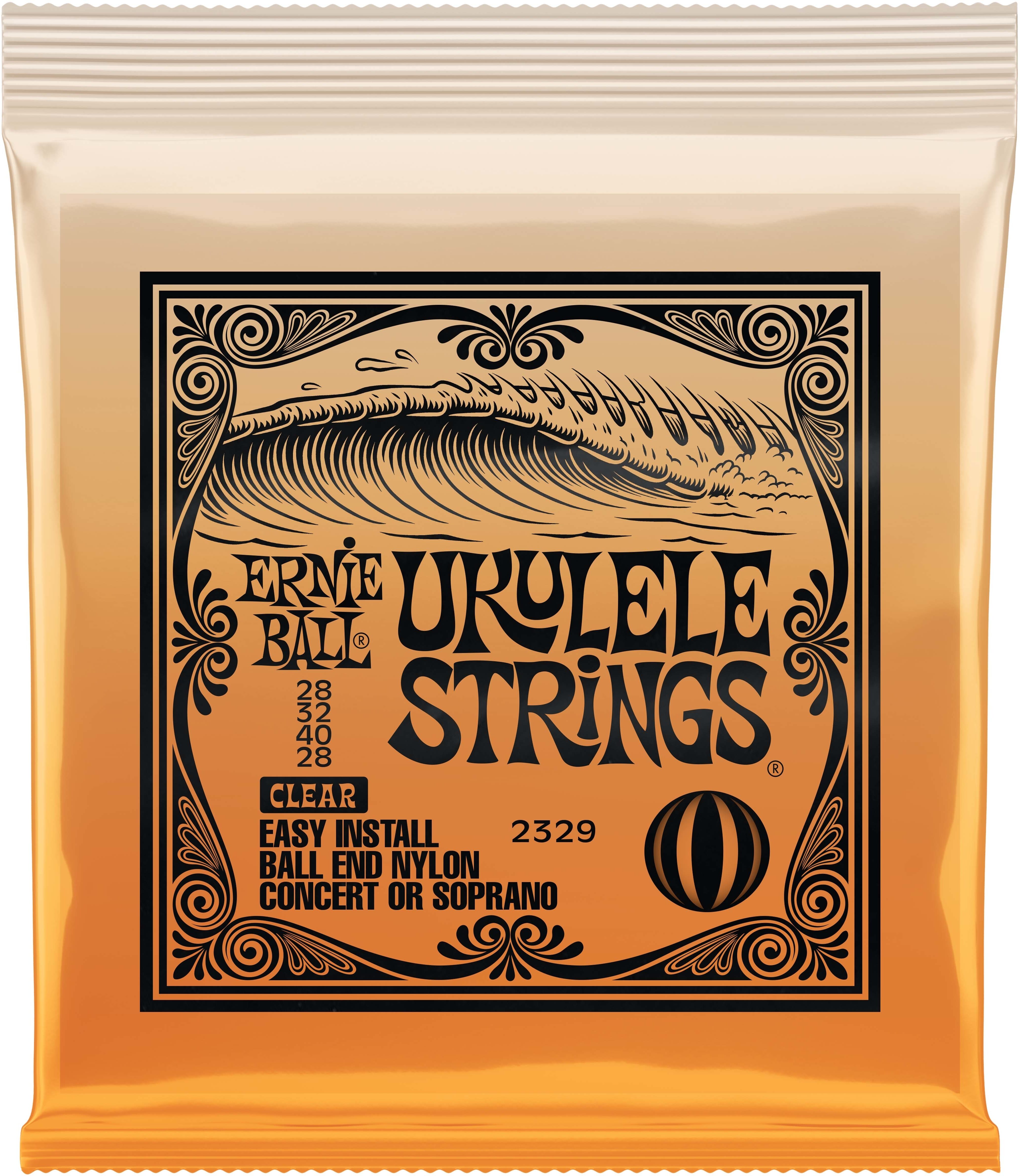 Ernie Ball BallEnd Clear Nylon Ukulele Strings