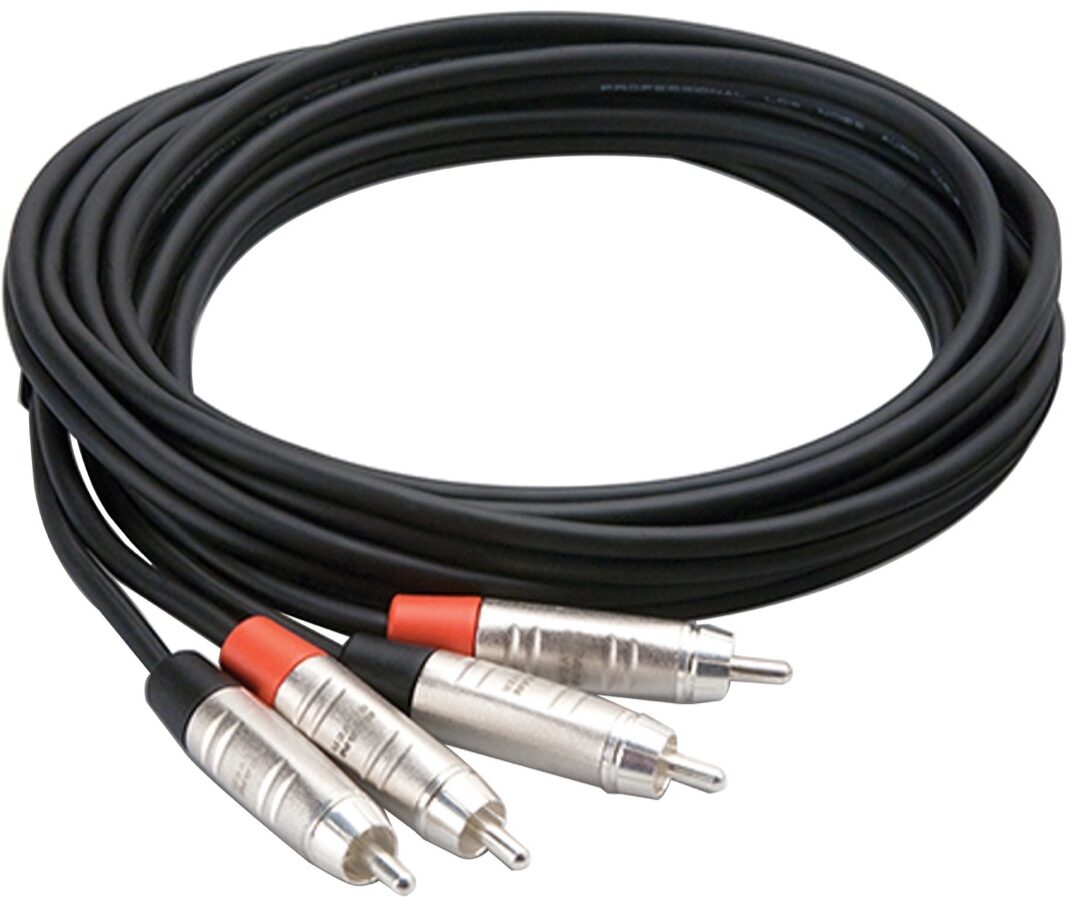 Hosa Pro Stereo Interconnect Cable, Dual REAN RCA to RCA