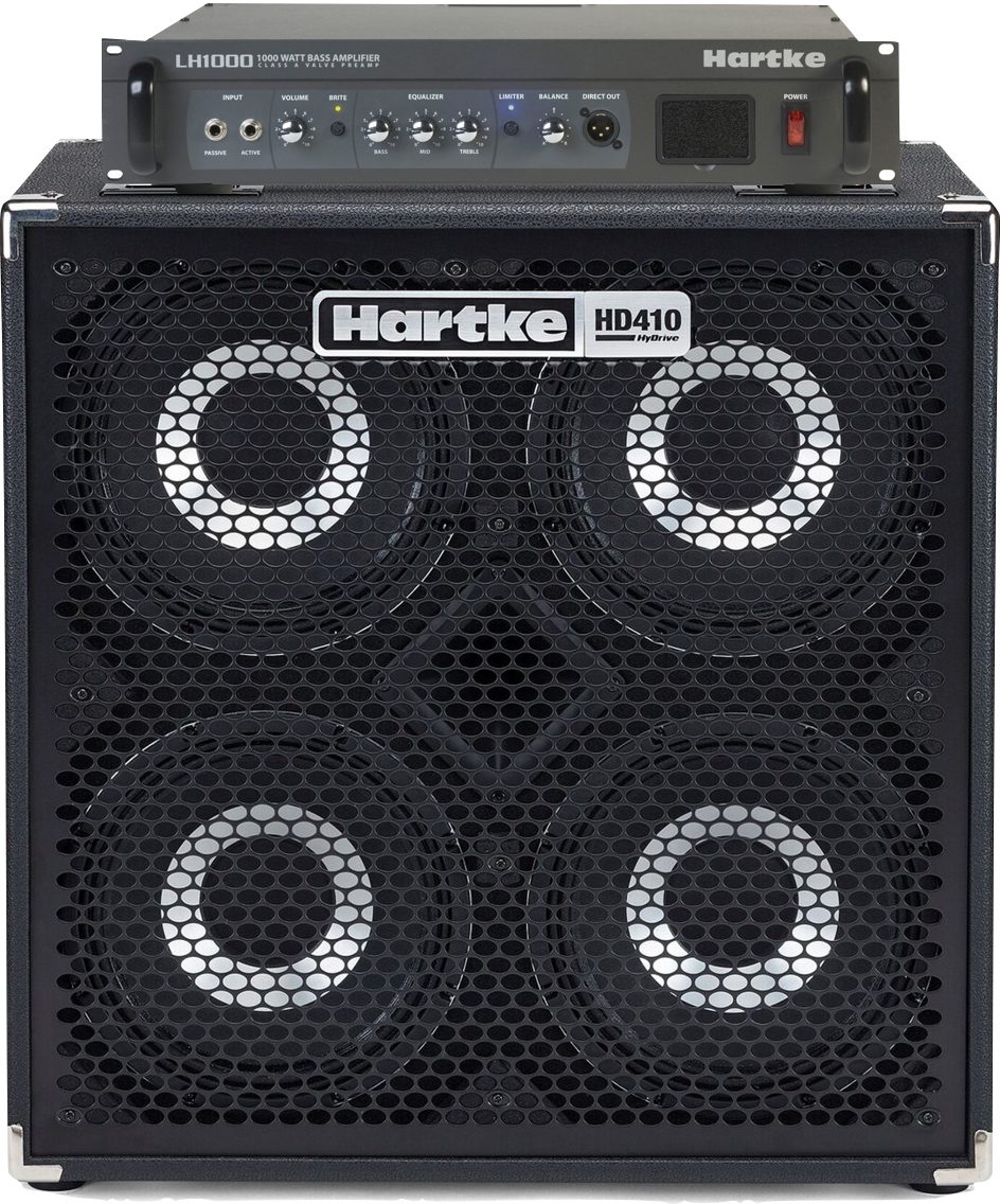 Hartke LH1000 Bass Head with HD410 Bass Half Stack Pack