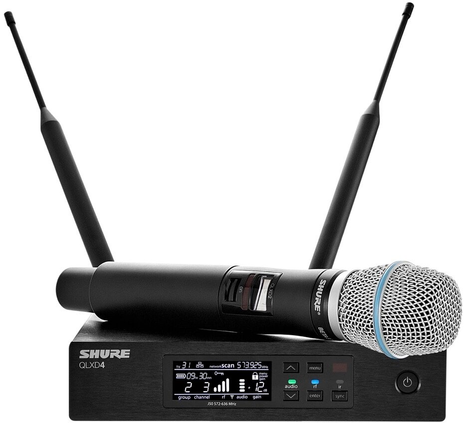 Shure QLXD24/B87A Beta 87A Wireless Handheld Vocal Mic System