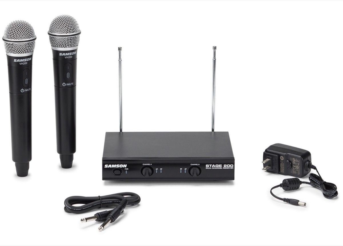 Samson Stage 200 Dual Handheld Wireless Microphone System
