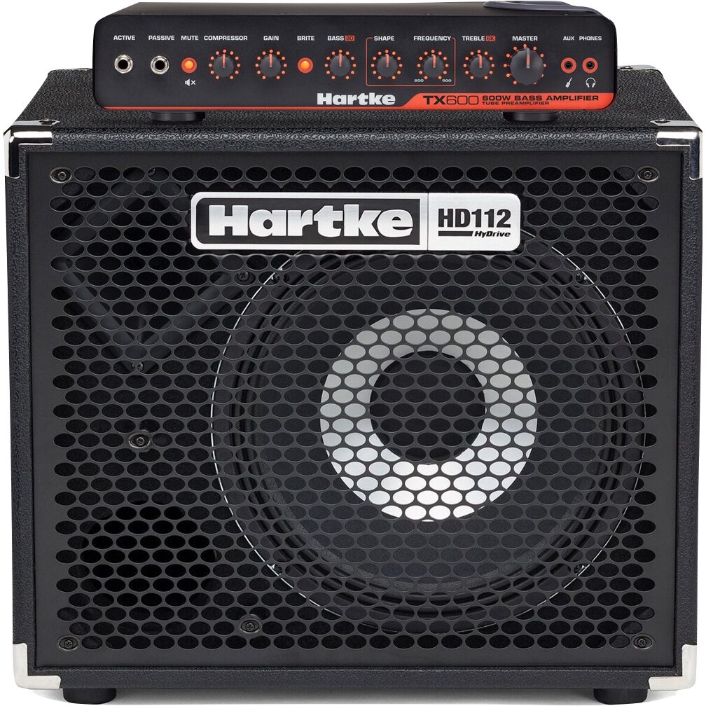 Hartke TX600 Bass Head with HD112 Bass Half Stack Pack