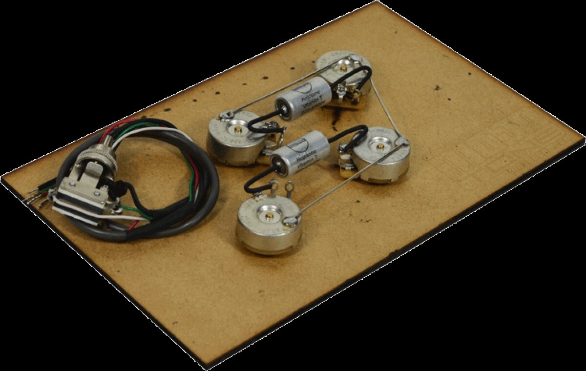 Mojotone Pre-Wired Les Paul Long Shaft Wiring Kit