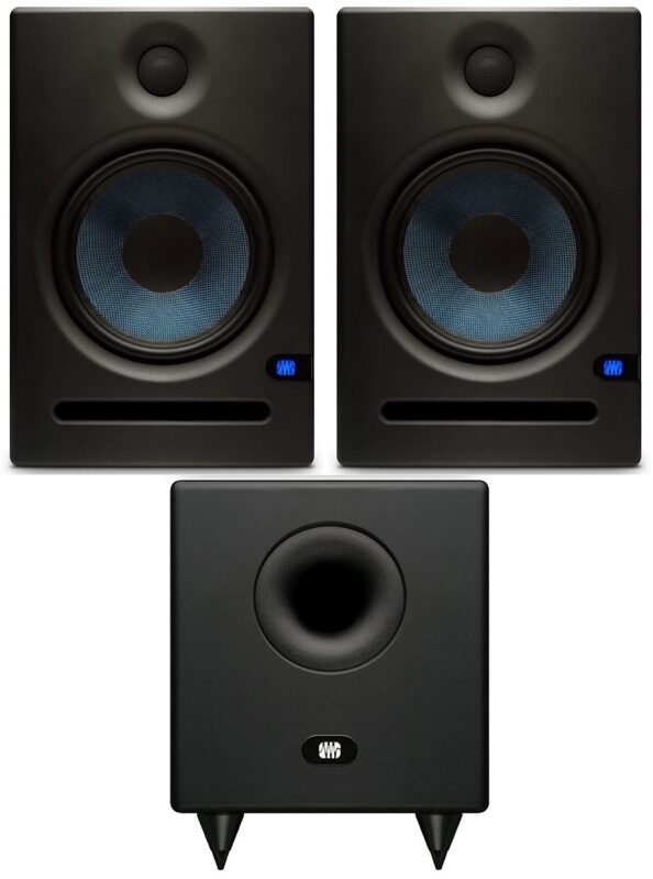 PreSonus Eris E8 and T8 Active Studio Monitor and Subwoofer Pack