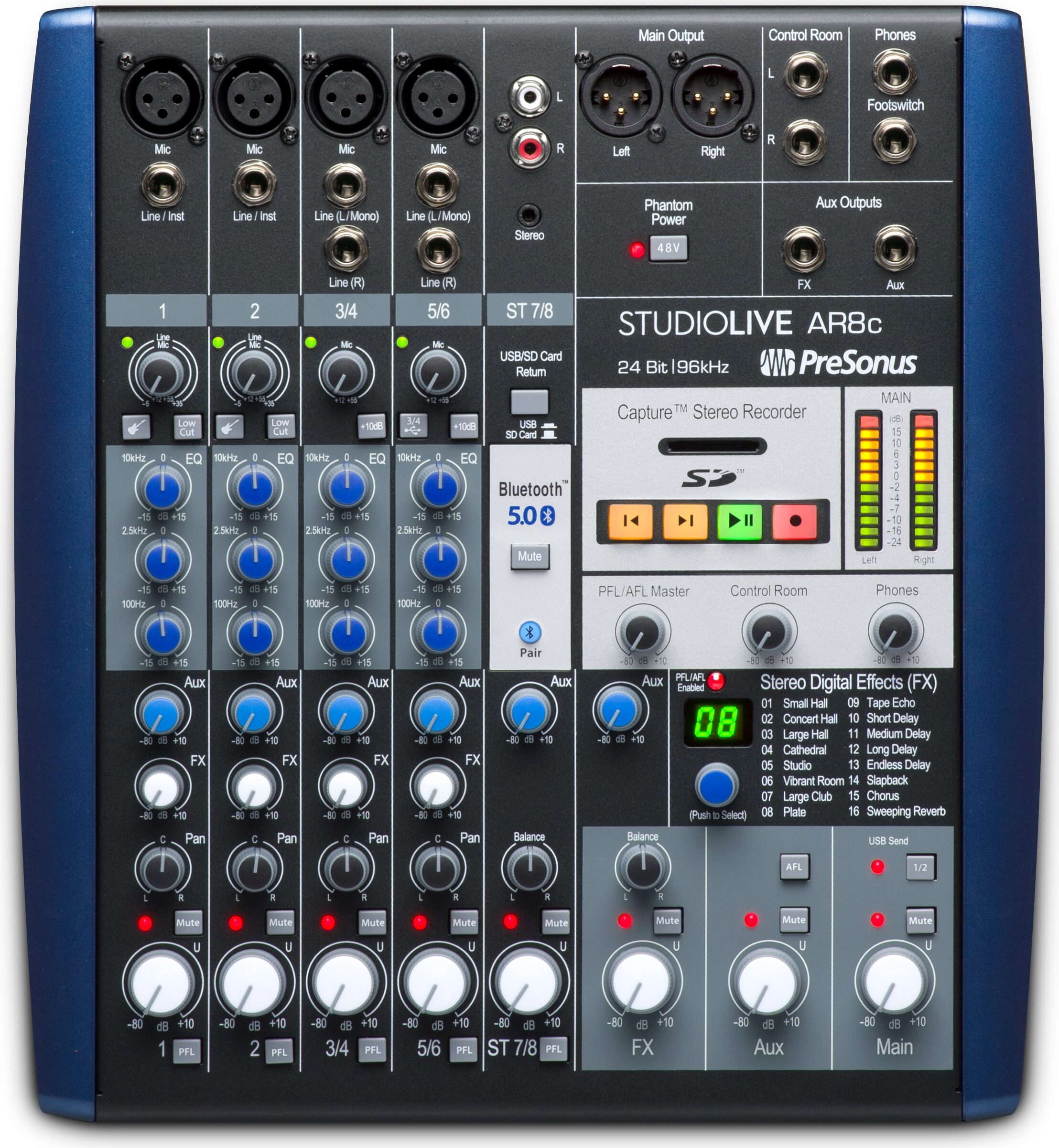 PreSonus StudioLive AR8c 8Channel USB Mixer